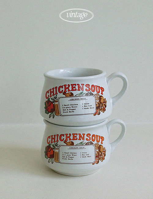 *vintage* 1970’s Chicken Soup Mugs