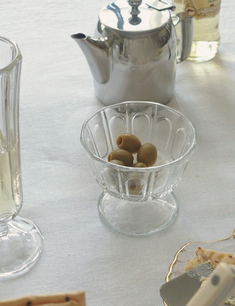 Retro Glass Dessert Bowl